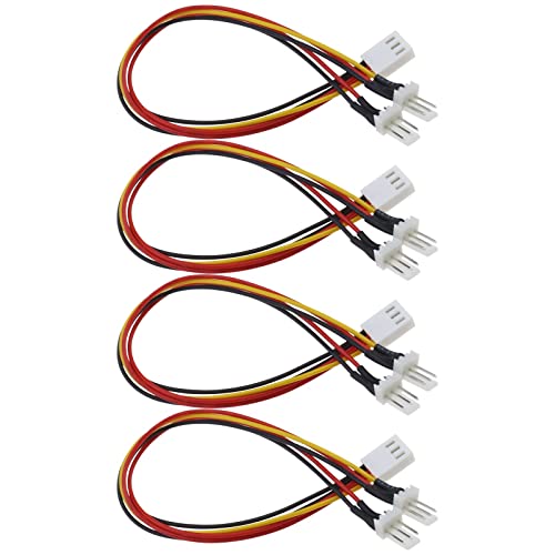 VGOL 4PCS PC Gehäuse Lüfter Motherboard Verlängerungskabel 2 x 3-Pin Stecker auf 3-Pin Buchse Lüfter Splitter Kabel 22cm Computer Zubehör VGOL 4PCS PC Gehäuse Lüfter Motherboard Verlängerungskabel 2 x 3-Pin Stecker auf 3-Pin Buchse Lüfter Splitter Kabel 22cm Computer Zubehör von VGOL