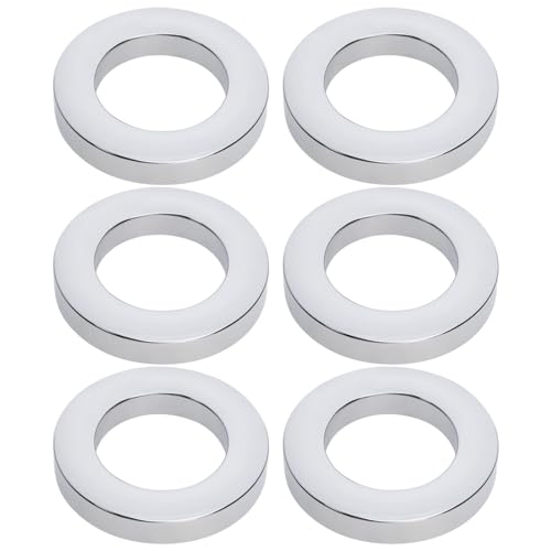 VGOL 6 Stück Waschbecken-Wasserhahn-Basisring Verchromter Kunststoff-Montagering Wasserhahn-Basisabdeckung mit Dichtung Innendurchmesser 32 mm Außendurchmesser 52 mm VGOL 6 Stück Waschbecken-Wasserhahn-Basisring Verchromter Kunststoff-Montagering Wasserhahn-Basisabdeckung mit Dichtung Innendurchmesser 32 mm Außendurchmesser 52 mm von VGOL