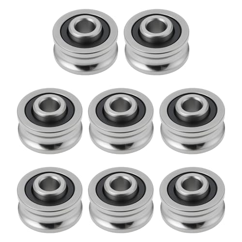 VGOL 8 Stück SG15 U-Nut-Lauflager 5 X 17 X 8 Mm für Gleitsysteme Förderbänder Automatisierungsgeräte von VGOL