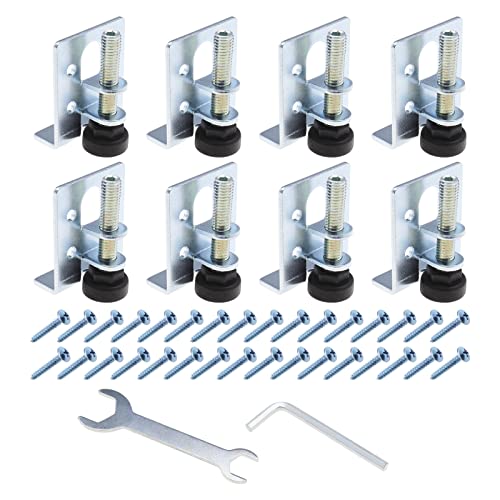 VGOL 8PCS Heavy Duty Furniture Leveling Feet Baseboard Fixings Adjustable Feet Bracket for Workbench Table Sofa Cabinets Shelving Units VGOL 8PCS Heavy Duty Furniture Leveling Feet Baseboard Fixings Adjustable Feet Bracket for Workbench Table Sofa Cabinets Shelving Units von VGOL