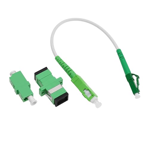 VGOL LC/APC-SC/APC Glasfaser Patchkabel Singlemode Simplex Glasfaser Jumper Optisches Patchkabel mit Glasfaser Adaptern und Kupplungen 20cm von VGOL