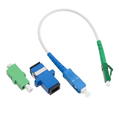 VGOL LC/APC-SC/UPC Glasfaser Patchkabel Singlemode Simplex Glasfaser Jumper Optisches Patchkabel mit Glasfaser Adaptern und Kupplungen 20 cm von VGOL
