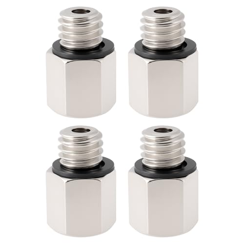 VGOL M5 x 0,8 weiblich auf M6 x 1,0 Außengewinde-Adapter M-6N-B5 für Fahrräder, Wasserschlauch-Sprinklersystem, 13 x 8 x 5 mm, 4 Stück von VGOL