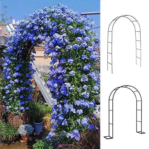 Eisen-Gartenbogen, Gartenbogen-Spalier für Kletterpflanzen, Rosen, Reben, rostfrei, einfach zu montieren, unterstützt 2 Installationsmethoden, 3 Größen sind Opt von VGVSBG