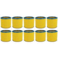 10x Faltenfilter kompatibel mit aeg nt 1100 Staubsauger - Filter, Patronenfilter, blau gelb - Vhbw von VHBW