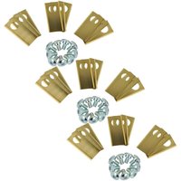 27x Ersatz-Messer kompatibel mit Worx Landroid M1000 WG791E.1 Rasenmäher - Ersatzklinge Silber Gold, Stahl (Titanbeschichtung) - Vhbw von VHBW