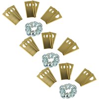 27x Ersatz-Messer kompatibel mit Worx Landroid m WG794E, m WG794EDC Rasenmäher - Ersatzklinge Silber Gold, Stahl (Titanbeschichtung) - Vhbw von VHBW
