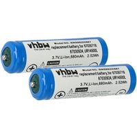 Vhbw - 2x Akku kompatibel mit Braun Typ 8377, 8385 c+r Rasierer (680 mAh, 3,7 v, Li-Ion) von VHBW