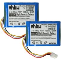 Vhbw - 2x Akku kompatibel mit Husqvarna Automower 315X Rasenmäher (3400mAh, 18,5V, Li-Ion) von VHBW