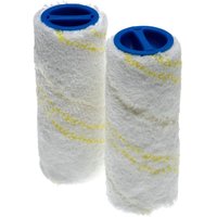 Vhbw - 2x Mikrofaser Bürstenwalzenset Ersatz für Kärcher 2.055-007.0 (grau), 2.055-006.0 für Hartbodenreiniger - Doppelpack von VHBW