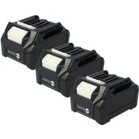 Vhbw - 3x Akku Ersatz für Makita BL4080F, BL4050F für Elektrowerkzeug (3000 mAh, Li-Ion, 40 v) von VHBW