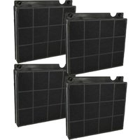 Vhbw - 4x Aktivkohlefilter kompatibel mit Bauknecht DBHBS64AMX, DBHBS64LMX, DBHBS92LTIX, DBHBS93llX, DBDBRIRIRI6910 /01INPT Dunstabzugshaube von VHBW