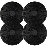 Vhbw - 4x Aktivkohlefilter kompatibel mit Klarstein 10013866, 10013867, 10013868, 10013869 Dunstabzugshaube - 17,5 cm von VHBW