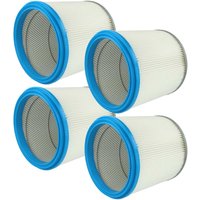 Vhbw - 4x Faltenfilter kompatibel mit Hilti TDA-VC40U, tda-vc 40, TDA-VC20UM, tda-vc 20, tda-vc 30 Staubsauger - Patronenfilter, Blau Silber Weiß von VHBW