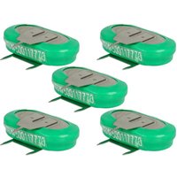 Vhbw - 5x NiMH Ersatz Knopfzellen-Akku Typ 1/V150H 3-Pins 150mAh 1,2V kompatibel mit Modellbau-Akkus, Solar-Leuchten uvm. Vhbw - 5x NiMH Ersatz Knopfzellen-Akku Typ 1/V150H 3-Pins 150mAh 1,2V kompatibel mit Modellbau-Akkus, Solar-Leuchten uvm. von VHBW