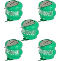 Vhbw - 5x NiMH Ersatz Knopfzellen-Akku Typ V40H 2-Pins 40mAh 2,4V kompatibel mit Modellbau-Akkus, Solar-Leuchten uvm. Vhbw - 5x NiMH Ersatz Knopfzellen-Akku Typ V40H 2-Pins 40mAh 2,4V kompatibel mit Modellbau-Akkus, Solar-Leuchten uvm. von VHBW