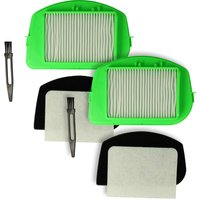 8-tlg. Filter + Pinsel Set kompatibel mit Moulinex MO2423014Q0, MO2425PA4Q1, MO2433PA/4Q0, MO2427PA4Q0, MO2423PA/4Q0 Staubsauger - Vhbw 8-tlg. Filter + Pinsel Set kompatibel mit Moulinex MO2423014Q0, MO2425PA4Q1, MO2433PA/4Q0, MO2427PA4Q0, MO2423PA/4Q0 Staubsauger - Vhbw von VHBW