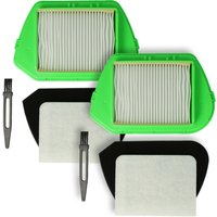 8-tlg. Filter + Pinsel Set kompatibel mit Rowenta RO5342EA, RO5342GA, RO5342IA, RO5342IA/4Q0, RO5349, RO5349EA, RO5349EA/4Q0, RO5353, RO535301, von VHBW