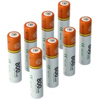 Vhbw - 8 x aaa, Micro, R3, HR03 Akku 800mAh kompatibel mit Bosch Professional Laser Entfernungsmesser dle 40, dle 70, plr 15 Vhbw - 8 x aaa, Micro, R3, HR03 Akku 800mAh kompatibel mit Bosch Professional Laser Entfernungsmesser dle 40, dle 70, plr 15 von VHBW