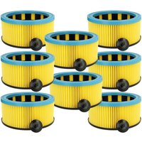 Vhbw - 8x Faltenfilter Ersatz für Metabo 631753000 für Staubsauger - Patronenfilter, Gelb Schwarz Blau von VHBW
