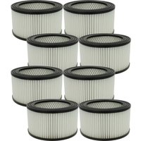 8x Staubsaugerfilter kompatibel mit Oxeo 1200W Aschesauger - HEPA-Filter Schwarz Weiß - Vhbw von VHBW