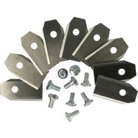 9x Ersatz-Messer kompatibel mit Worx M1000, M1000i, M1200i, M500, M700, M900, S300, S450i Rasenmäher - Ersatzklinge Silber, Stahl - Vhbw von VHBW