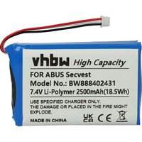 Akku Ersatz für abus FUBT50000 für Alarmanlage, Alarmsystem (2500mAh, 7,4V, Li-Polymer) - Vhbw von VHBW