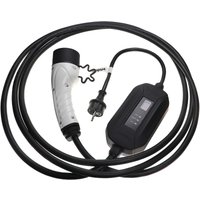 Ladekabel Typ 2 zu Typ f cee 7/7 kompatibel mit Volvo C40 Recharge, S60 Recharge Elektroauto, 1-phasig, 16 a, 3,5 kW, 5 m - Vhbw von VHBW