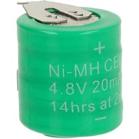 Vhbw - NiMH Ersatz Knopfzellen-Akku Typ 4/V15H 2-Pins 20mAh 4,8V kompatibel mit Modellbau-Akkus, Solar-Leuchten uvm. Vhbw - NiMH Ersatz Knopfzellen-Akku Typ 4/V15H 2-Pins 20mAh 4,8V kompatibel mit Modellbau-Akkus, Solar-Leuchten uvm. von VHBW