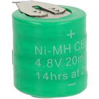 Vhbw - NiMH Ersatz Knopfzellen-Akku Typ 4/V15H 2-Pins 20mAh 4,8V kompatibel mit Modellbau-Akkus, Solar-Leuchten uvm. von VHBW