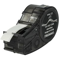 Vhbw - Schriftband-Kassette kompatibel mit Brady BMP21, BMP21-LAB, BMP21-PLUS, id pal, labpal Etiketten-Drucker 12,7mm Schwarz auf Weiß von VHBW