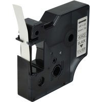 Schriftband-Kassette kompatibel mit Dymo LabelPoint 150, 300, 350, 200, 250, 100 Etiketten-Drucker 9mm Schwarz auf Silber - Vhbw von VHBW