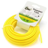 Vhbw - Universal Trimmer-Faden kompatibel mit Rasenmäher, Rasentrimmer - Ersatz-Faden, Gelb, 3 mm x 15 m, Rund von VHBW