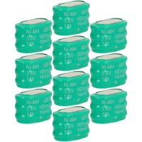 Vhbw - 10x NiMH Ersatz Knopfzellen-Akku Typ 3/V150H 150mAh 3,6V kompatibel mit Modellbau-Akkus, Solar-Leuchten uvm. Vhbw - 10x NiMH Ersatz Knopfzellen-Akku Typ 3/V150H 150mAh 3,6V kompatibel mit Modellbau-Akkus, Solar-Leuchten uvm. von VHBW