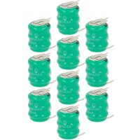 Vhbw - 10x NiMH Ersatz Knopfzellen-Akku Typ V80H 3-Pins 80mAh 3,6V kompatibel mit Modellbau-Akkus, Solar-Leuchten uvm. Vhbw - 10x NiMH Ersatz Knopfzellen-Akku Typ V80H 3-Pins 80mAh 3,6V kompatibel mit Modellbau-Akkus, Solar-Leuchten uvm. von VHBW