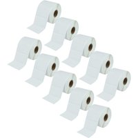Vhbw - 10x Thermotransfer-Etiketten-Rolle 31,7mm x 57,15mm (1000 Etiketten) kompatibel mit Zebra ZT230, ZT220, ZT200 Etiketten-Drucker von VHBW