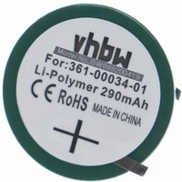 Vhbw - 1x Akku Ersatz für Garmin 361-00034-00, PD3048 für Smartwatch Uhr Fitnessarmband (290 mAh, 3,7 v, Li-Polymer) Knopfzellenakku von VHBW