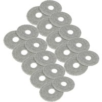 Vhbw - 20x Wischtuch kompatibel mit Mova E30 Ultra Wischroboter, Putzroboter - Mopptuch, Wischmopp-Pad - Mikrofaser-Pad von VHBW