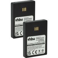 Vhbw - 2x Akku kompatibel mit Atos Unify Openscape WL4 schnurlos Festnetz Telefon (950 mAh, 3,7 v, Li-Ion) Schwarz von VHBW