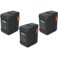 3x Akku kompatibel mit Gardena Turbotrimmer SmallCut 300 Accu (8844-20) Grasschere, Strauchschere (4000mAh, 18V, Li-Ion) - Vhbw von VHBW