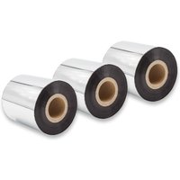 Vhbw - 3x Thermotransfer-Band kompatibel mit tsc TTP-344M Plus, TTP-343 Plus Drucker Etikettendrucker, Wischfest, 70 mm x 300 m, Wachs-Plus Schwarz von VHBW