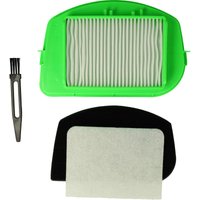 4-tlg. Filter + Pinsel Set kompatibel mit Tefal TW2521RA/4Q1, TW2522AH/4Q0, TW2522HH/4Q0, TW2522RA/4Q0, TW2523RA/4Q0 Staubsauger - Vhbw von VHBW