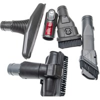 5-tlg. Staubsauger Düsen-Set kompatibel mit Dyson SV10, V8, V7, SV11, V10, V12 Detect Slim Absolute, Rot, Schwarz, Grau - Vhbw von VHBW
