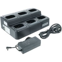 Vhbw - 6-fach Ladegerät kompatibel mit Icom BP-252 Funkgerät-Akkus - Ladestation + Netzteil + Stromkabel, 8,4 v von VHBW