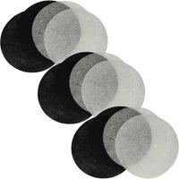 Vhbw - 6x Aktivkohlefilter, 6x Fettfilter Ersatz für Moulinex AD-5 für Fritteuse - 12-tlg. Filter-Set von VHBW