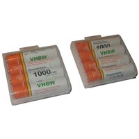 Vhbw - 8 x aaa, Micro, R3, HR03 Akku 1000mAh kompatibel mit Bosch Professional Laser Entfernungsmesser dle 40, dle 70, plr 15 von VHBW