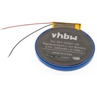 Vhbw - Akku Ersatz für Garmin 361-00047-00, 361-00064-00 für Smartwatch Uhr Fitnessarmband (200mAh, 3,7V, Li-Ion) von VHBW