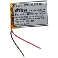 Vhbw - Akku Ersatz für Garmin 361-00126-00 für Smartwatch Uhr Fitnessarmband (420mAh, 3,8V, Li-Polymer) von VHBW
