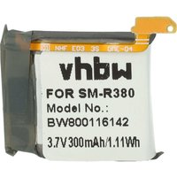 Vhbw - Akku Ersatz für Samsung EB-BR380, EB-BR380FBE für Smartwatch Uhr Fitnessarmband (300mAh, 3,7V, Li-Polymer) + Werkzeug-Set von VHBW