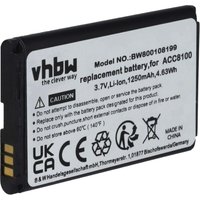 Akku kompatibel mit Philips Pocket Memo DPM6000, DPM7000, DPM8000, DPM8100, DPM8500 Diktiergerät (1250 mAh, 3,7 v, Li-Ion) - Ersatz für 8403 810 von VHBW